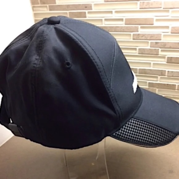 💋 Rare AMG Cap White AMG Letter Carbon Fiber Like Trim NEW W/TAG *ADJUSTABLE - Picture 2 of 8